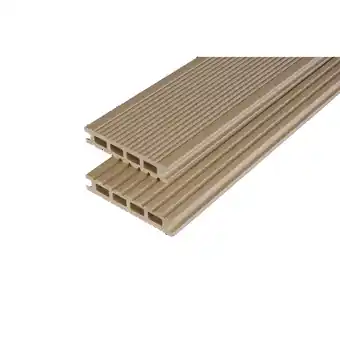 toom Baumarkt Kosche Terrassendiele WPC sandfarben 3000 x 145 x 26 mm Angebot