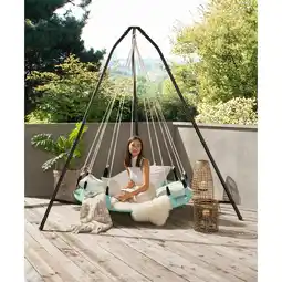 toom Baumarkt acamp Hängesessel 'Oana' salbei/schwarz Ø 190 x 215 cm Angebot