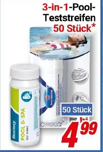CENTERSHOP 3-in-1-Pool- Teststreifen 50 Stück* Angebot