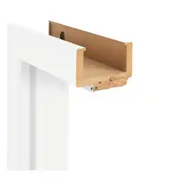 toom Baumarkt Classen Zarge 'Natura' weiß 198,5 x 73,5 x 9,5-11,5 cm, Linksanschlag Angebot