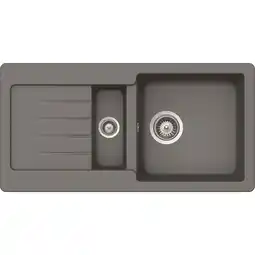 toom Baumarkt Rocasa Einbauspüle 'Fleur 150S' grau 860 x 435 mm Angebot