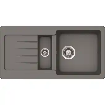 toom Baumarkt Rocasa Einbauspüle 'Fleur 150S' grau 860 x 435 mm Angebot