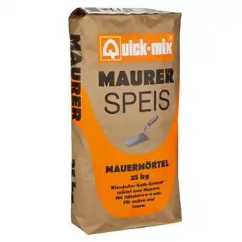 toom Baumarkt Quick-mix Mauermörtel 'Maurerspeis' 25 kg Angebot