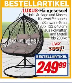 CENTERSHOP BESTELLARTIKEL LUXUS-Hängesessel Angebot