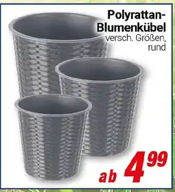 CENTERSHOP Polyrattan- Blumenkübel Angebot