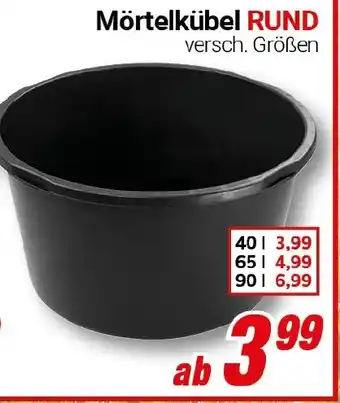 CENTERSHOP Mörtelkübel RUND Angebot