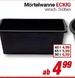CENTERSHOP Mörtelwanne ECKIG Angebot