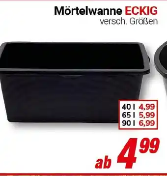 CENTERSHOP Mörtelwanne ECKIG Angebot