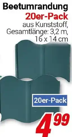 CENTERSHOP Garten- Beetumrandung 20er-Pack Angebot