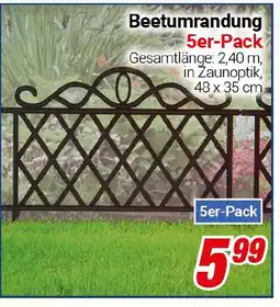 CENTERSHOP Beetumrandung 5er-Pack Angebot