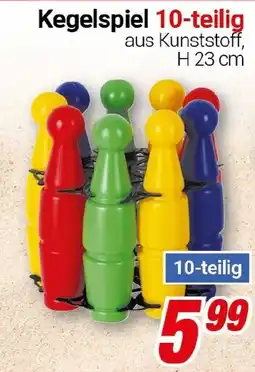 CENTERSHOP Kegelspiel 10-teilig Angebot