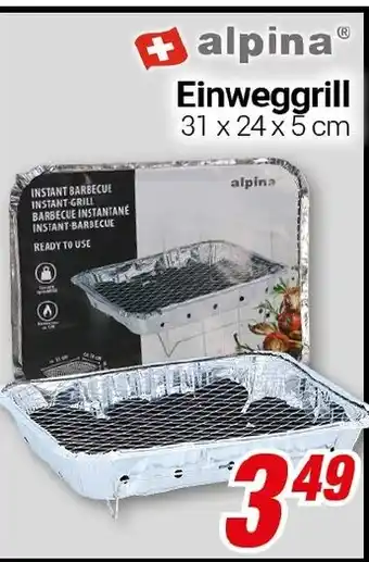 CENTERSHOP Einweggrill Angebot
