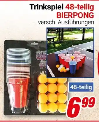 CENTERSHOP Trinkspiel 48-teilig BIERPONG Angebot