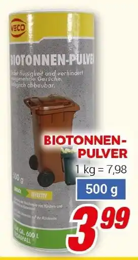 CENTERSHOP BIOTONNEN-PULVE Angebot