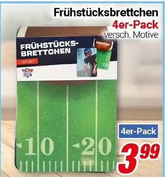 CENTERSHOP Frühstücksbrettchen 4er-Pack Angebot