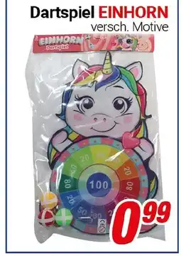 CENTERSHOP Dartspiel EINHORN Angebot