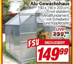CENTERSHOP Alu-Gewächshaus Angebot