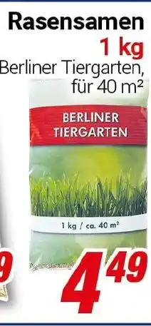 CENTERSHOP Rasensamen 1 kg Angebot