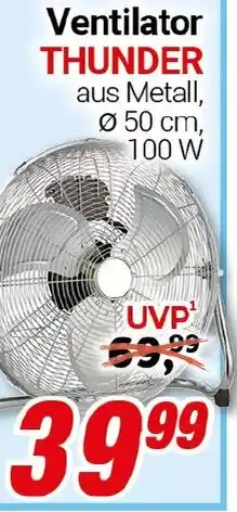 CENTERSHOP Ventilator THUNDER Angebot