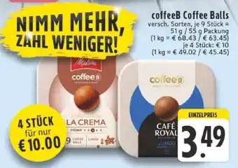 Edeka CoffeeB Coffee Balls Angebot
