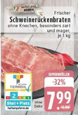 Edeka Frischer Schweinerückenbraten Angebot