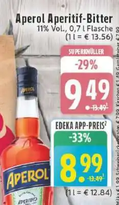 Edeka Aperol Aperitif Bitter Angebot