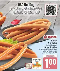 Edeka Wiener Würstchen im Saitling oder Bockwürstchen Angebot