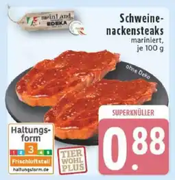 Edeka Schweinenackensteaks mariniert Angebot