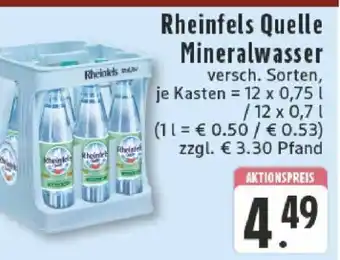 Edeka Rheinfels Quelle Mineralwasser Angebot