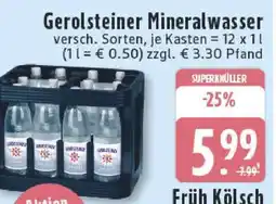 Edeka Gerolsteiner Mineralwasser Angebot