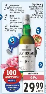 Edeka Laphroaig Islay Single Malt Scotch Whisky 10 Jahre Angebot