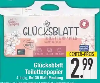 Edeka GLÜCKSBLATT Toilettenpapier Angebot