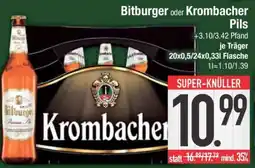 Edeka Bitburger oder Krombacher Pils Angebot