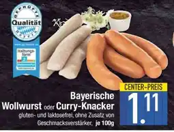 Edeka Bayerische Wollwurst oder Curry-Knacker Angebot