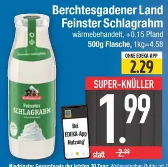 Edeka Berchtesgadener Land Feinster Schlagrahm Angebot
