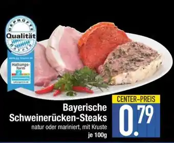 Edeka Bayerische Schweinerücken-Steaks Angebot