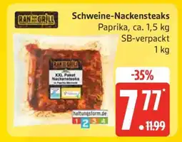 Edeka Schweine- nackensteaks Angebot