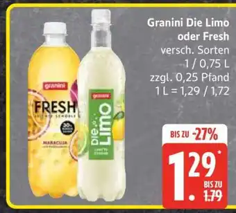 Edeka Granini Die Limo oder Fresh Angebot