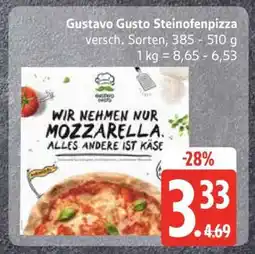 Edeka Gustavo Gusto Steinofenpizza Angebot
