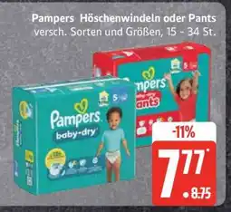Edeka Pampers Höschenwindeln oder Pants Angebot