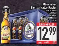 Edeka Mönchshof Bier oder Natur-Radler Angebot