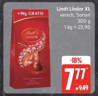 Edeka Lindt Lindor XL Angebot
