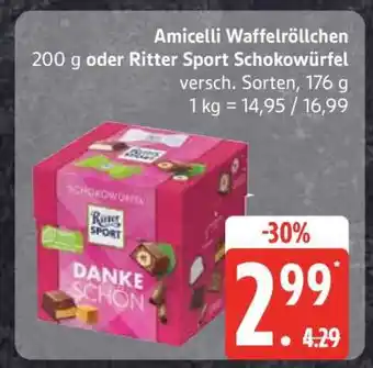 Edeka Ritter Sport Schokowürfel Angebot