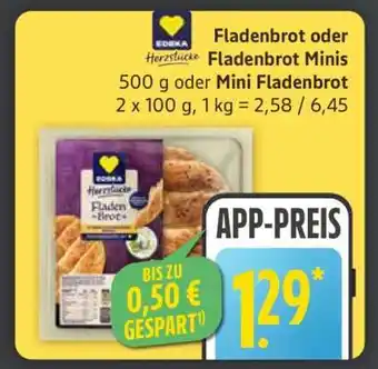 Edeka Fladenbrot oder Fladenbrot Minis Angebot