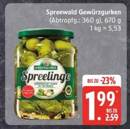 Edeka Spreewald Gewürzgurken Angebot