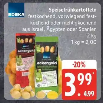 Edeka Speisefrühkartoffeln Angebot
