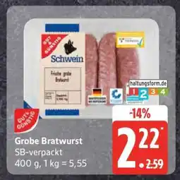 Edeka Grobe Bratwurst Angebot