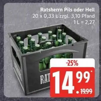 Edeka Ratsherrn Pils oder Hell Angebot