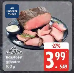 Edeka Roastbeef gebraten Angebot