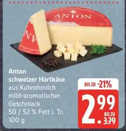 Edeka Anton schweizer Hartkäse Angebot